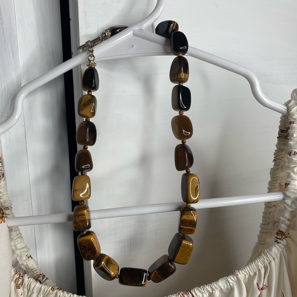 Tigers eye beaded necklace - Picture 1 of 3
